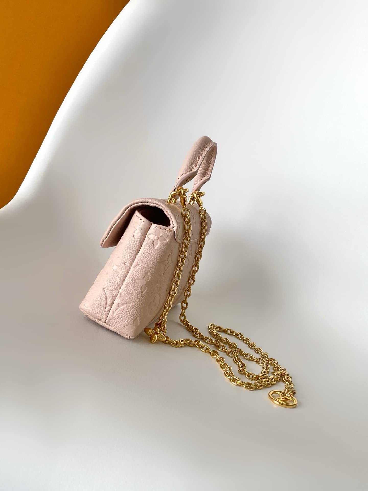 Louis Vuitton Nano Madeleine Snowy Pearl Cowhide leather M27043 High