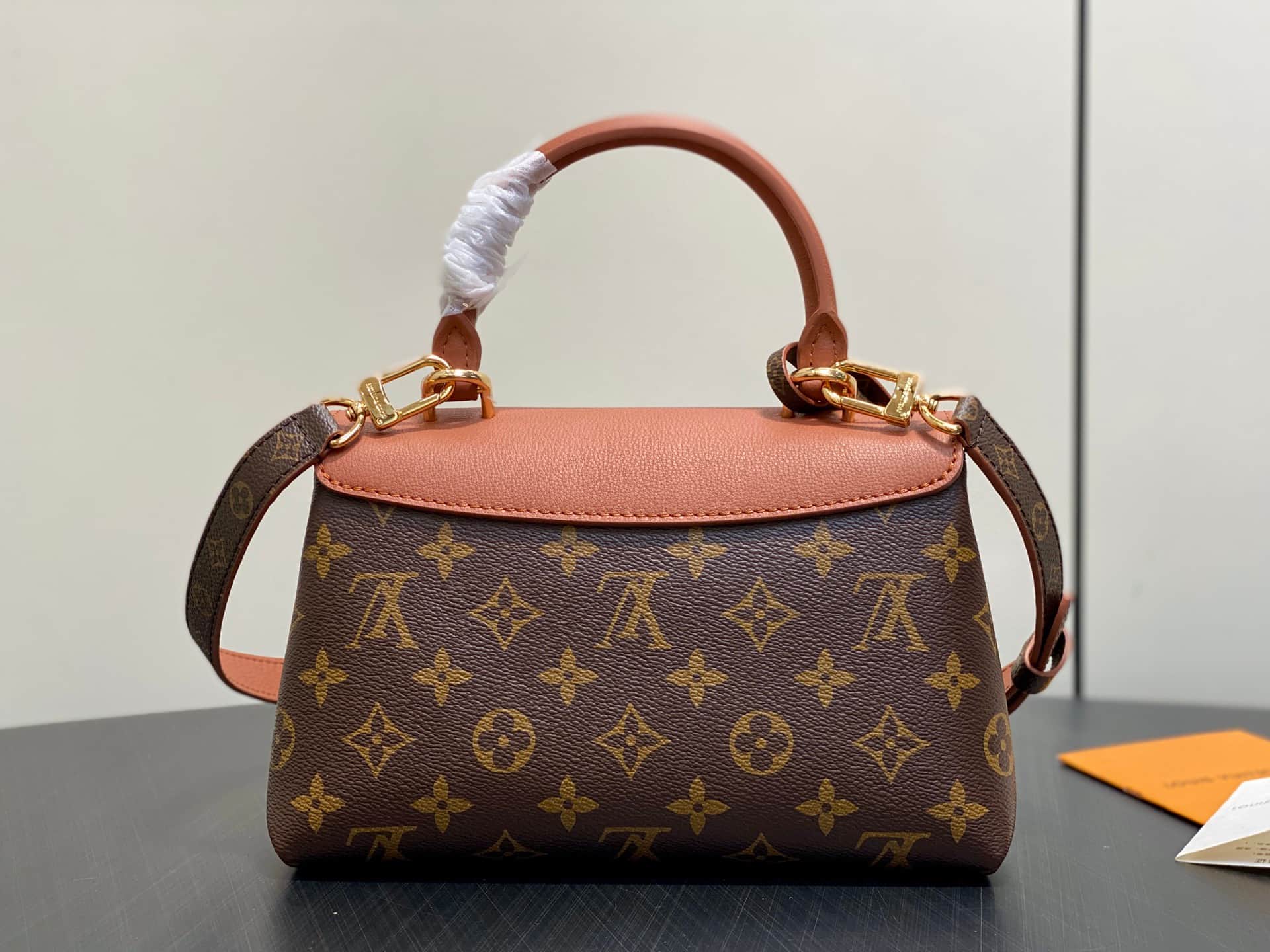Louis Vuitton Madeleine BB Monogram Cognac Brown coated canvas M28288 High