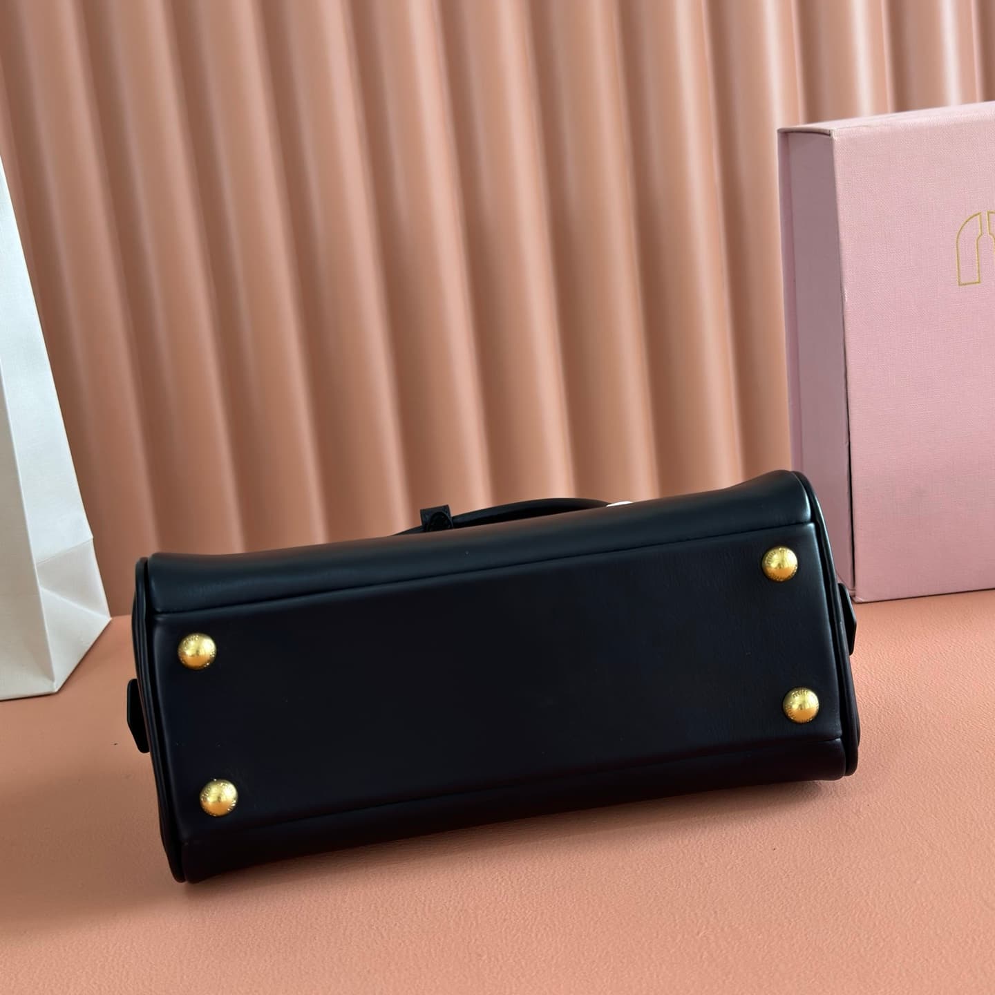 Miu Miu Black Beau Leather Bag 5BB192 High