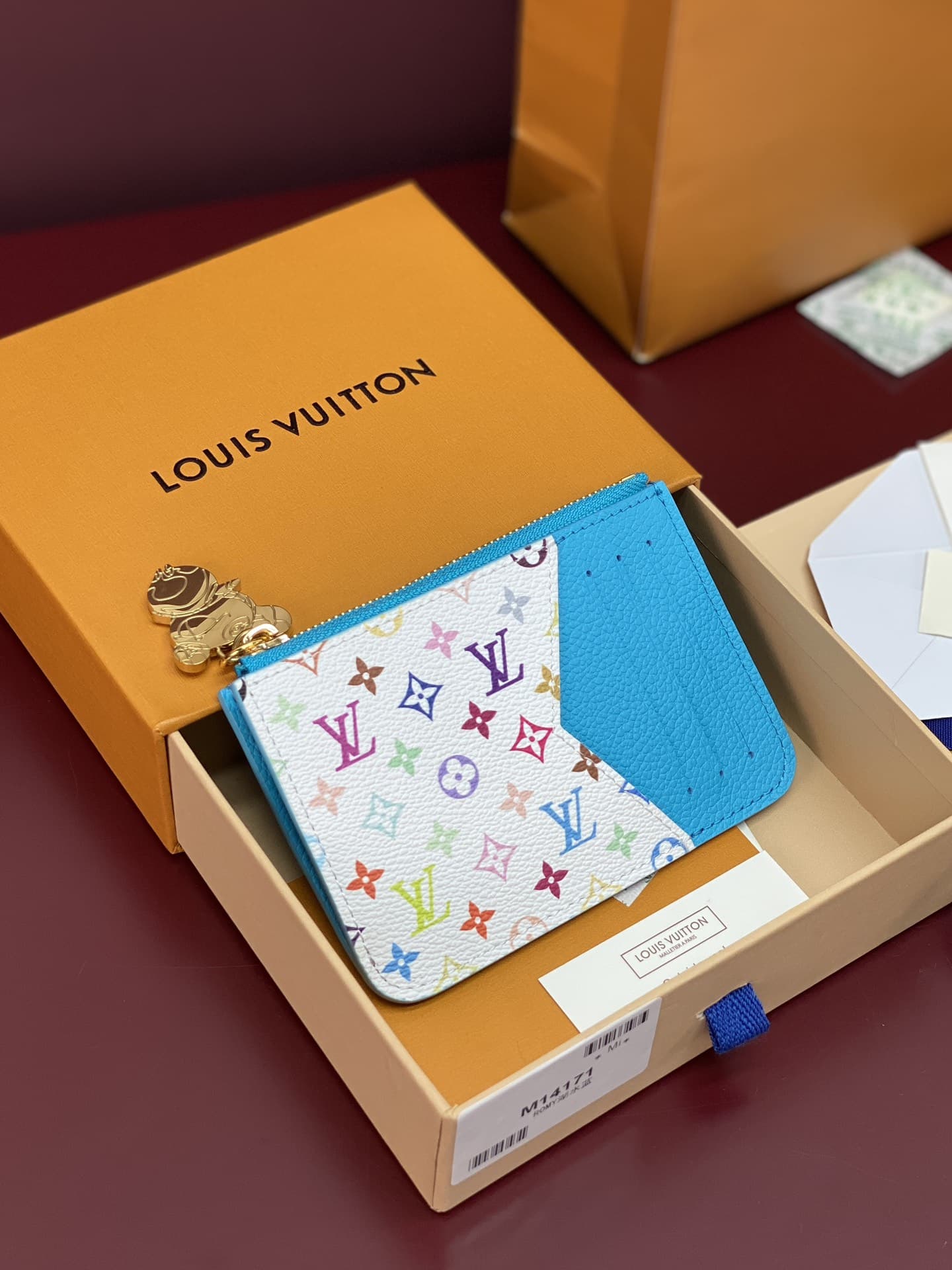 Louis Vuitton x Murakami Romy Card Holder Monogram Empreinte Leather M14171 High
