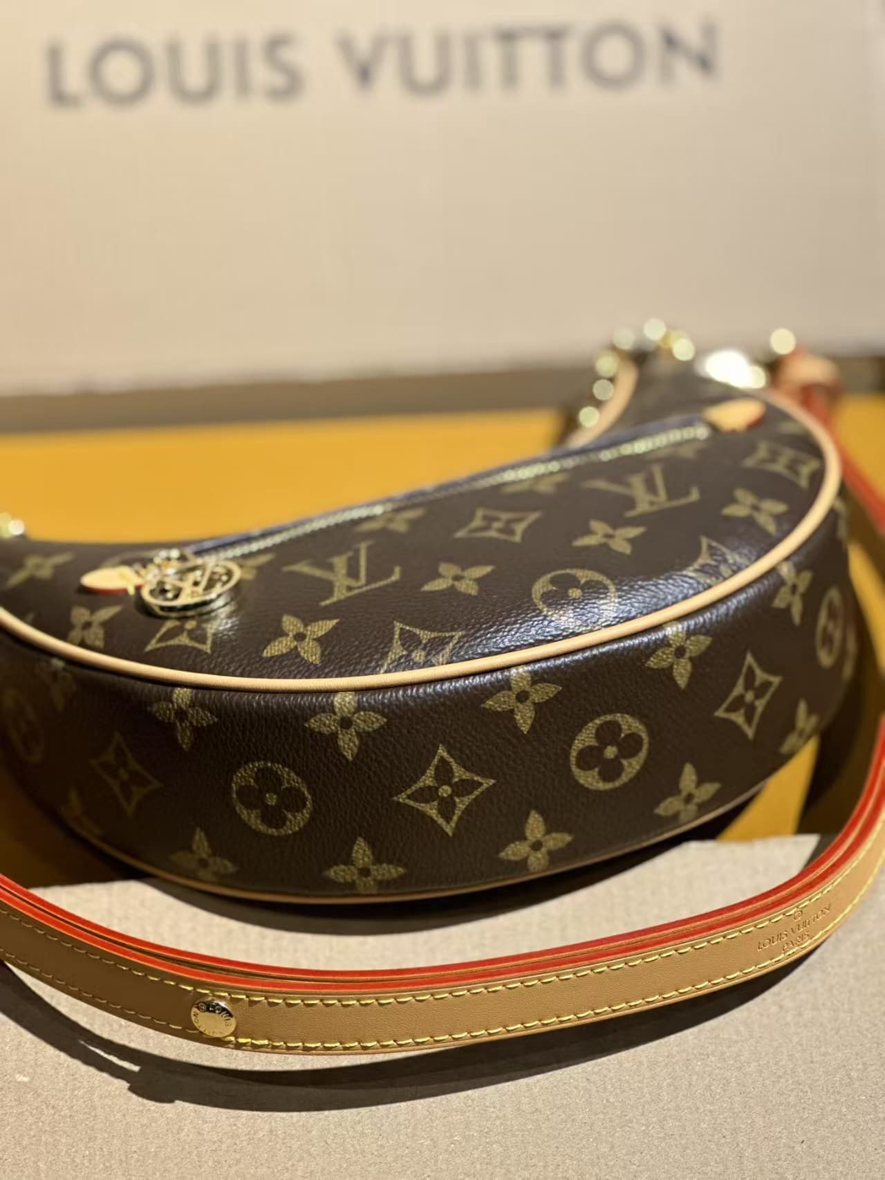 Louis Vuitton LOOP Handbag Monogram coated canvas M81098 High