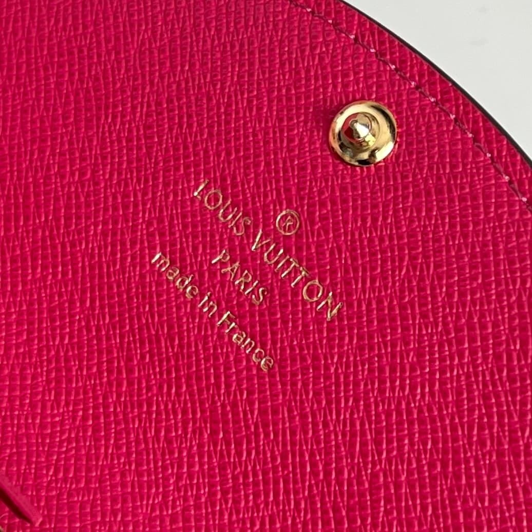 Louis Vuitton Monogram Canvas & Leather Rosalie Coin Purse M62361 Rose Red High