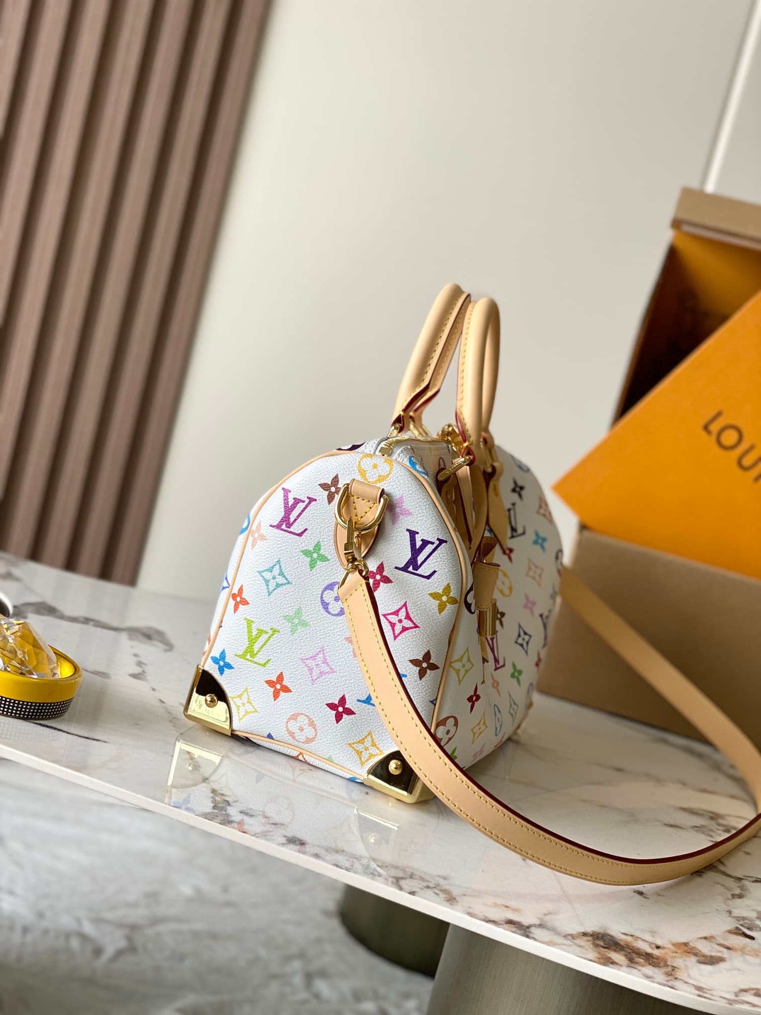 Louis Vuitton x Murakami Speedy Bandoulière 25 Monogram coated canvas M13085 Top