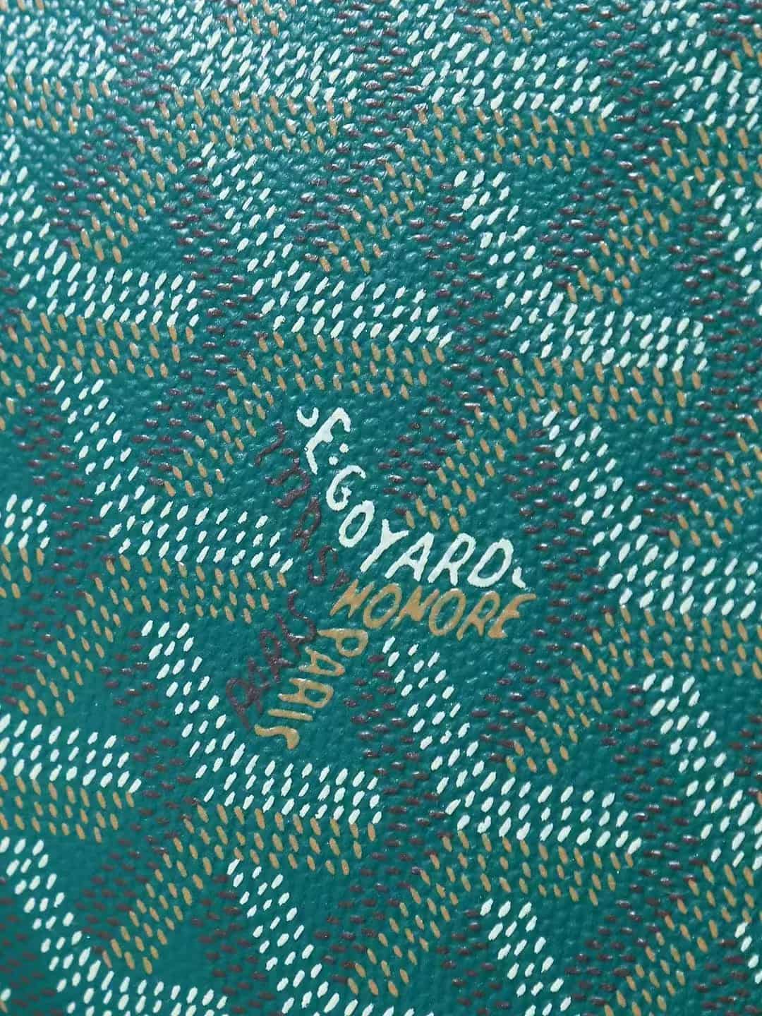 Goyard Jouvence Small Toiletry Bag in Green Goyardine Canvas High