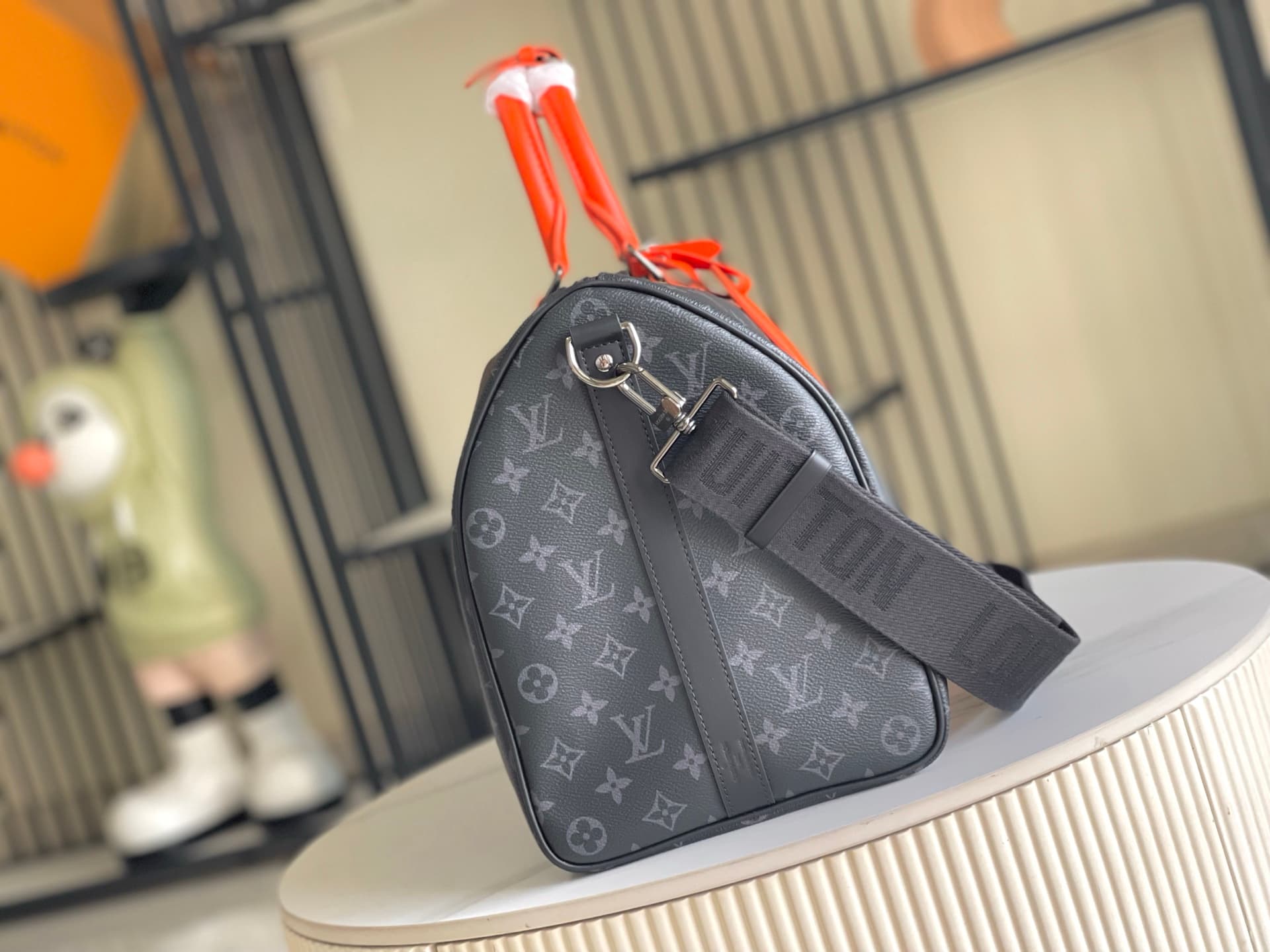 Louis Vuitton Keepall Bandoulière 45 Black Monogram Eclipse coated canvas M15251 TOP