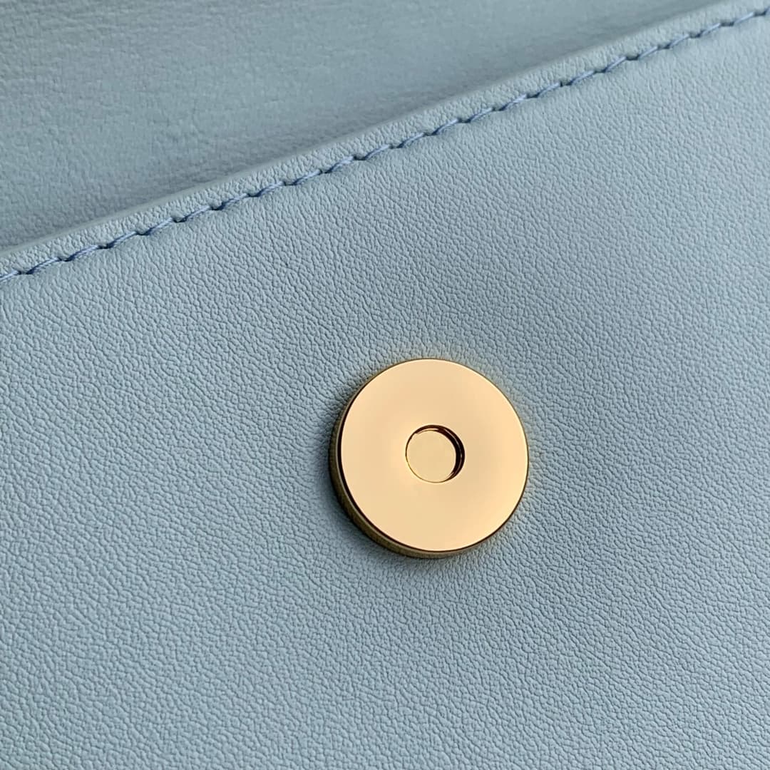 Louis Vuitton Wallet On Chain LV Bloom Azure Blue Calfskin leather M14547 High