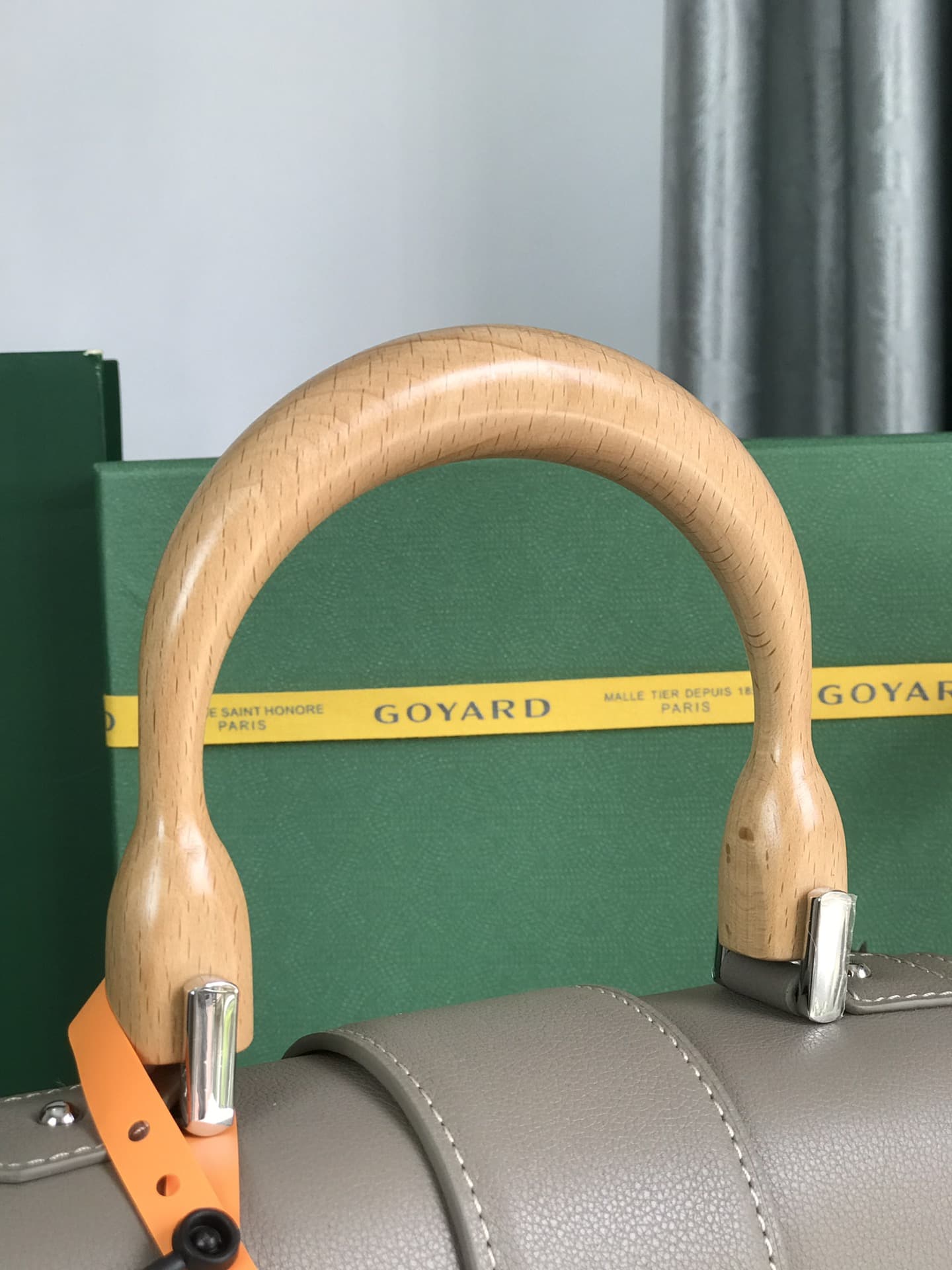 Saïgon PM Bag Goyardine Canvas & Clamecy Cowhide Grey High