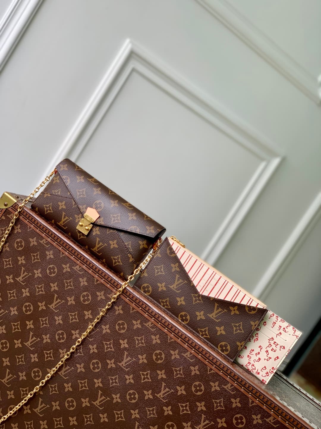 Louis Vuitton Kirigami Organizer On Chain Monogram Coated canvas M15150 Beige High
