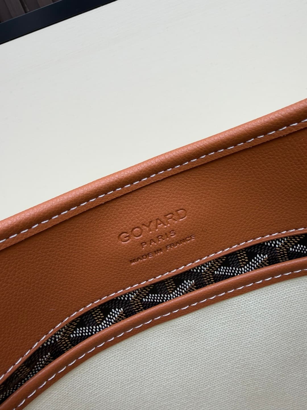 Goyard Musette PM bag in brown Goyardine canvas Mid