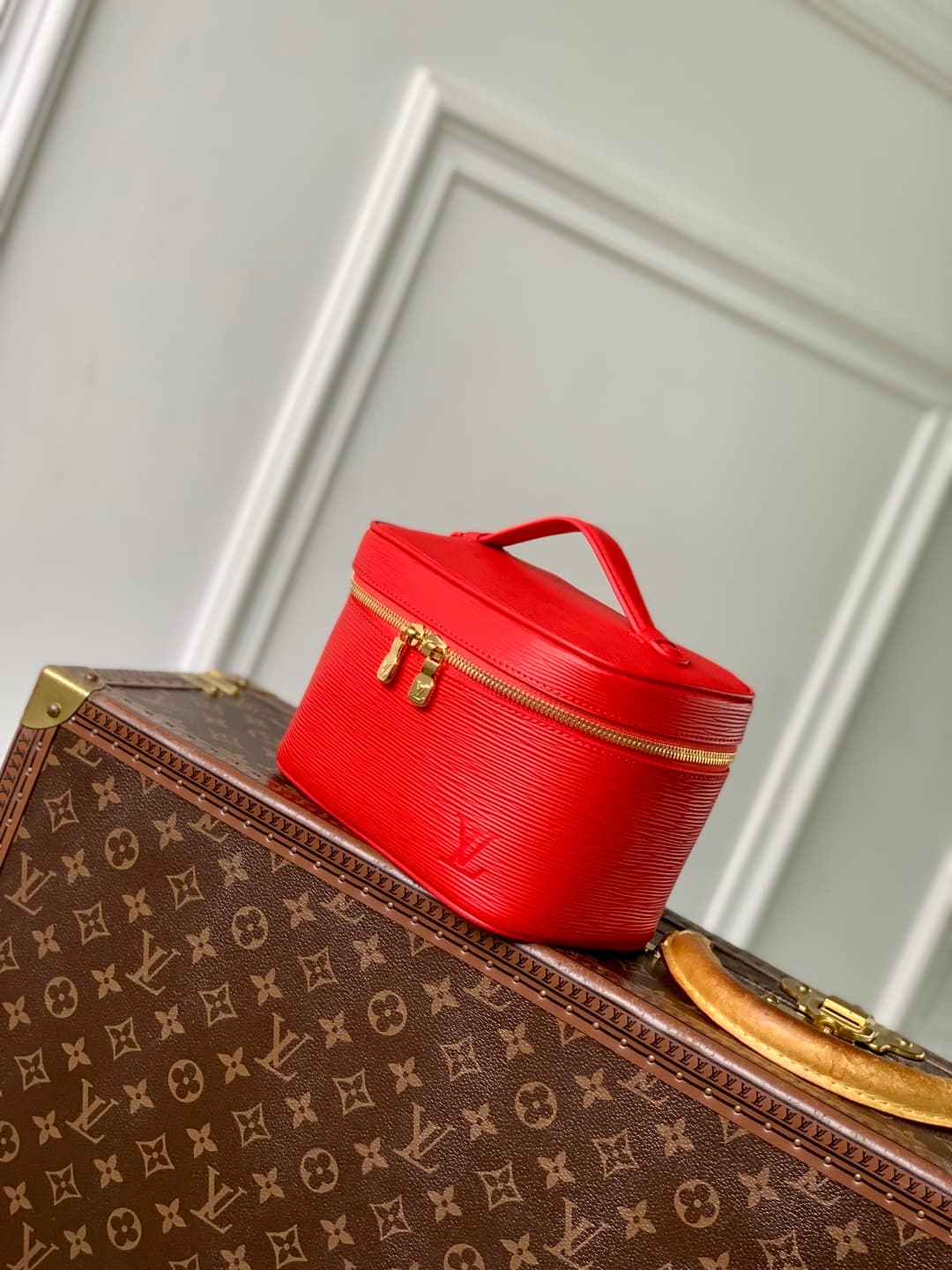 Louis Vuitton Nice Mini Epi grained leather Rouge M15191 Red High