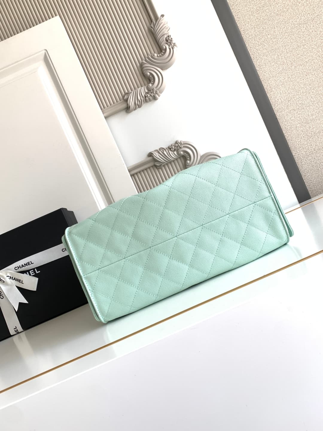 Chanel 25 Medium Hobo Medium handbag AS5311 Grained Calfskin & Gold-tone Metal Light Green A
