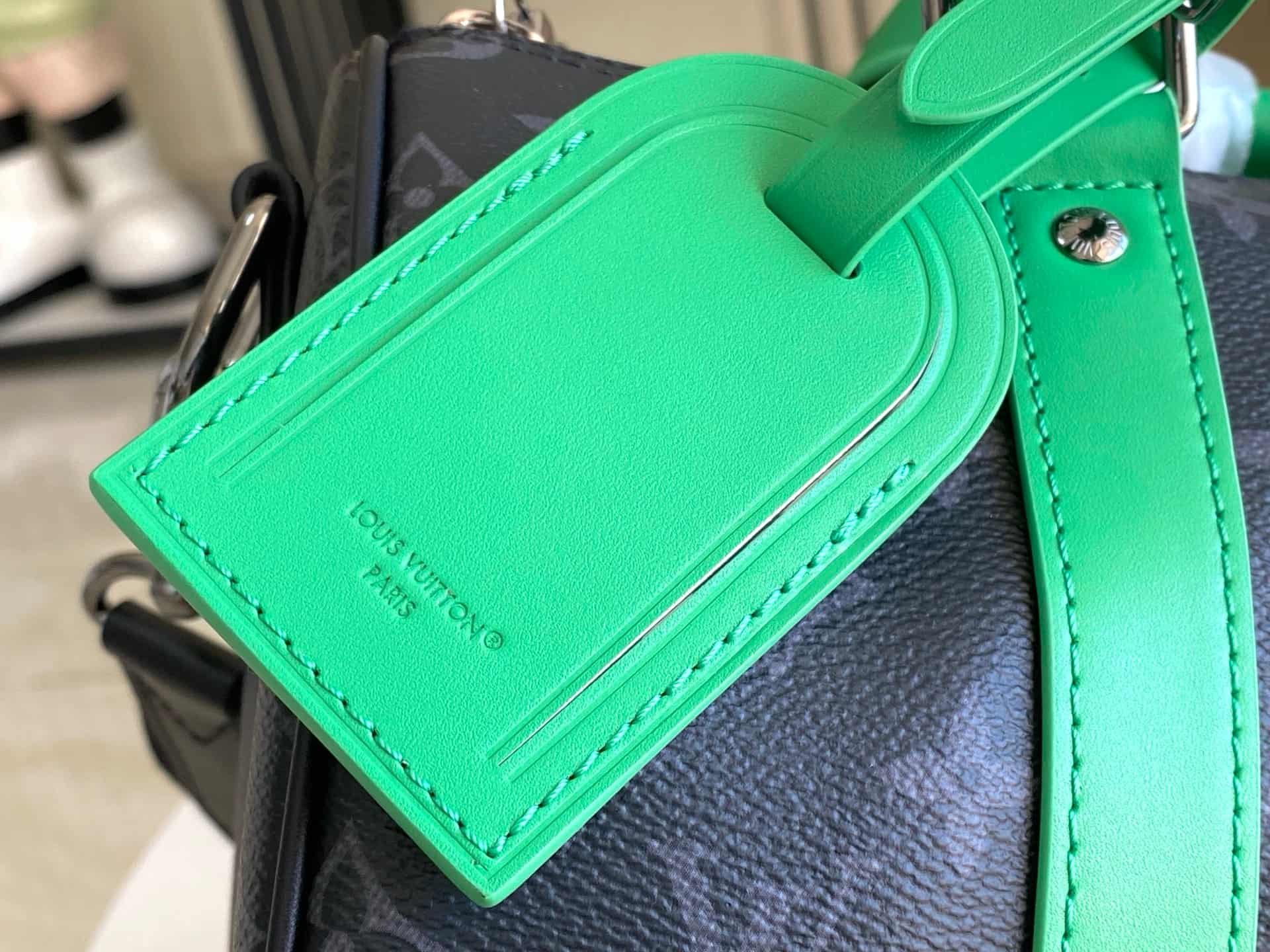 Louis Vuitton Keepall Bandoulière 25 Monogram Eclipse coated canvas M25885 Bamboo Green TOP