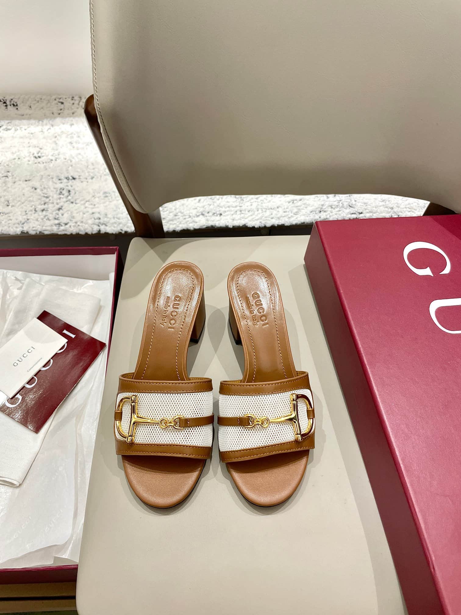 Gucci Women's slide sandal with Horsebit