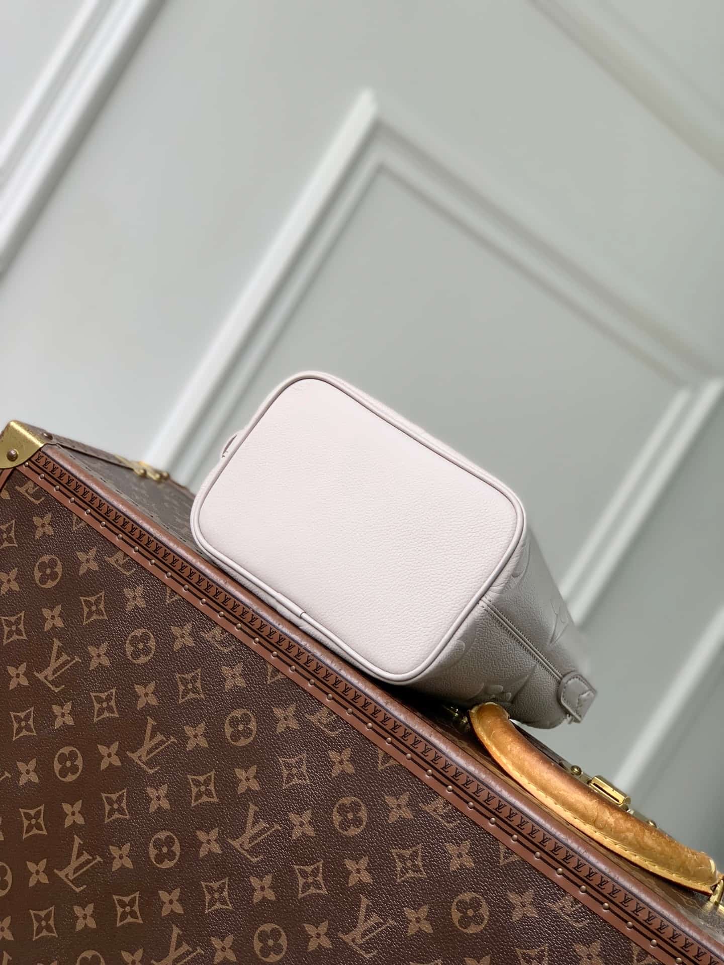 Louis Vuitton All In BB Brume Gray Monogram Empreinte Leather M28342 High