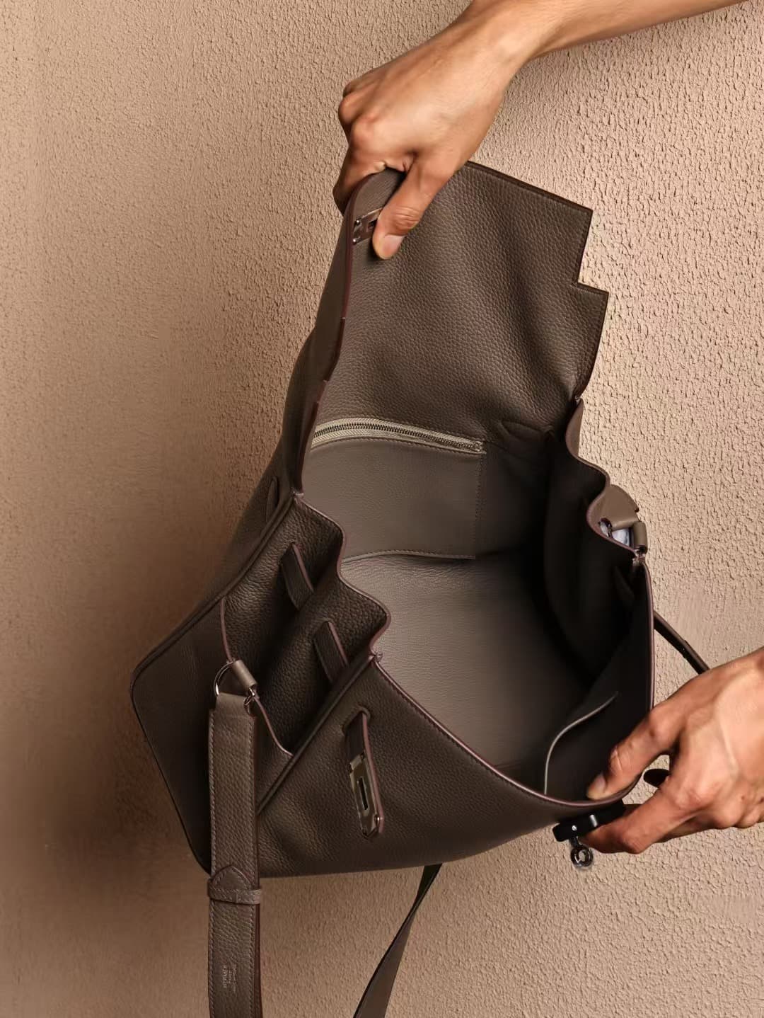Hermes Kelly Messenger GM Togo Leather WAX Customizing Style