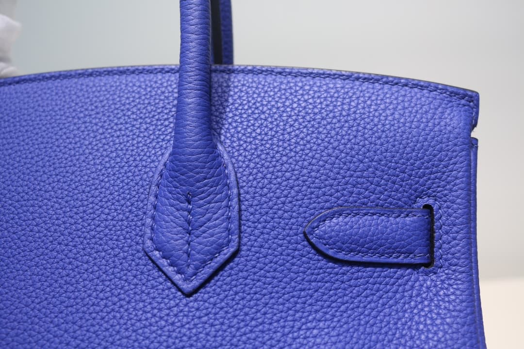 Hermes Birkin 25/30/35cm Bag Togo Leather In Blue Electric WAX High
