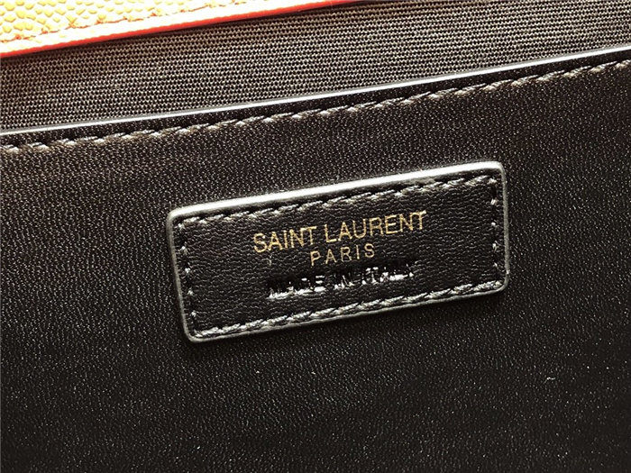 ENVELOPE MEDIUM BAG IN MIX MATELASSÉ GRAIN DE POUDRE EMBOSSED LEATHER Red-Gold High