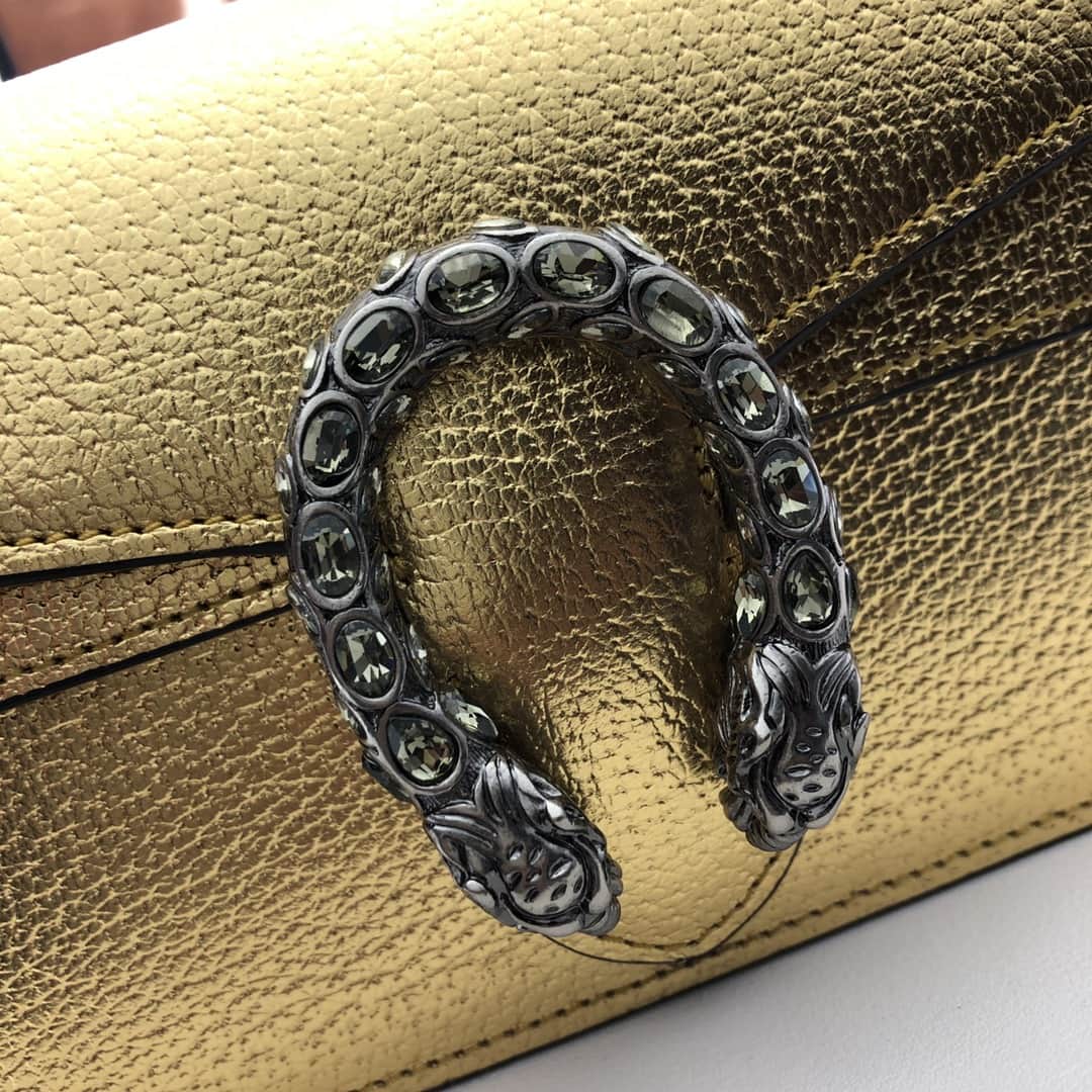 Dionysus super mini leather bag 476432 Gold high