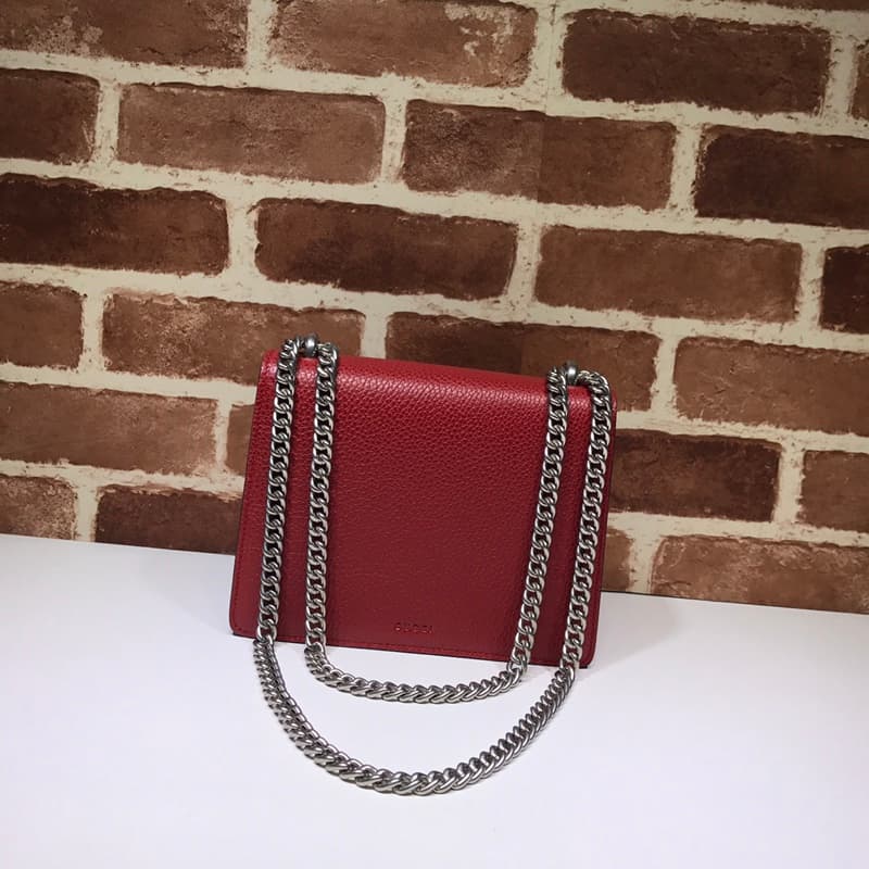 Dionysus Leather mini Bag 421970 Red High