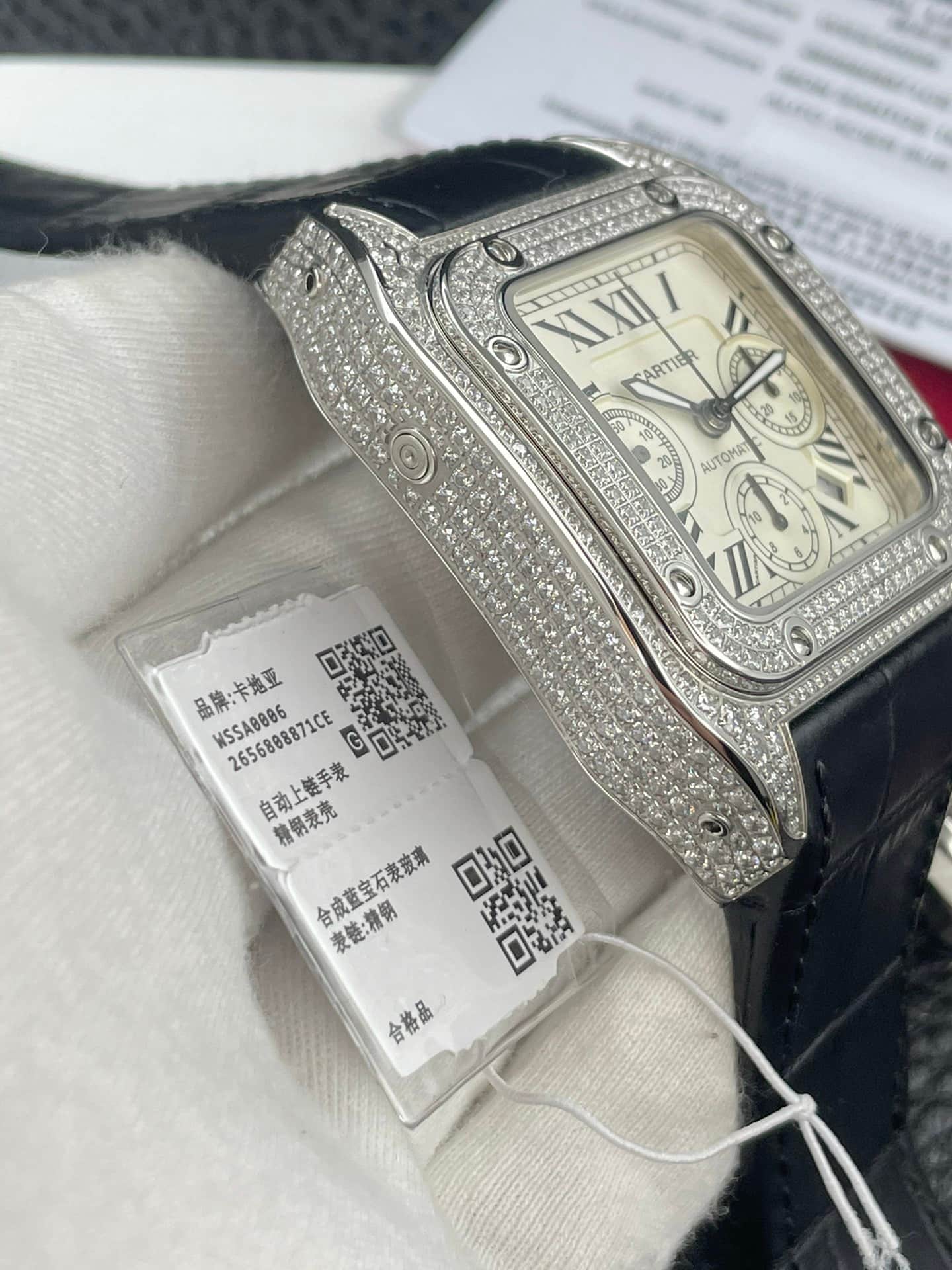 Cartier Santos 100 XL Chronograph Automatic Watch TOP