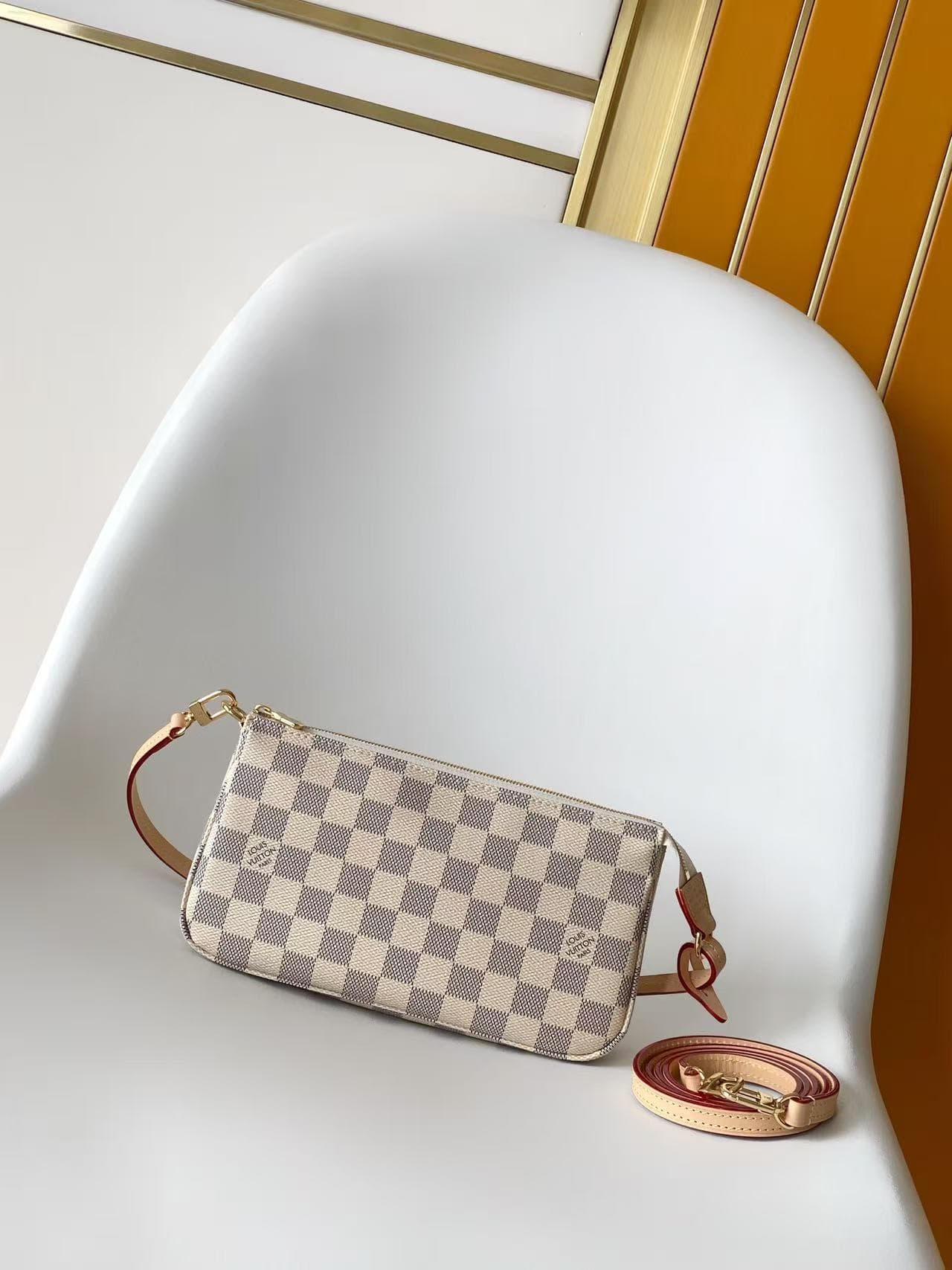 Louis Vuitton Pochette Accessoires Damier Azur coated canvas N40915 High