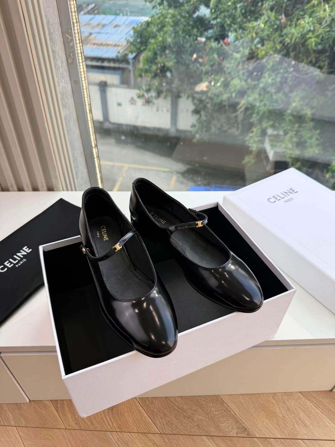 Celine Mary Jane Flat Shoes Women