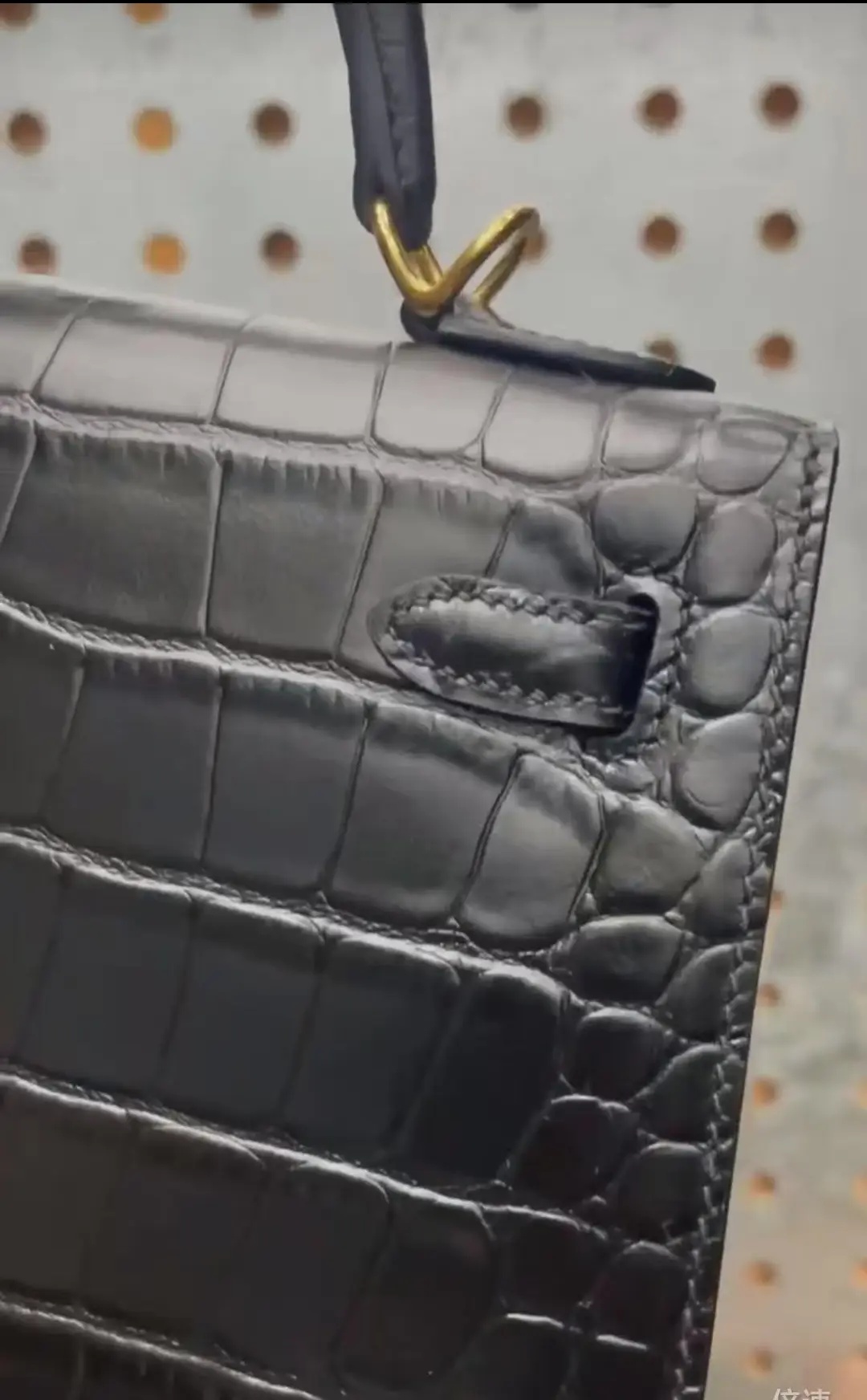 Hermes Kelly 25/28/32cm Sellier Bag Crocodile Leather In Black WAX High Customizing style