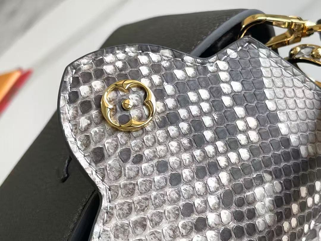 Louis Vuitton CAPUCINES Mini Taurillon Black M95509 Top