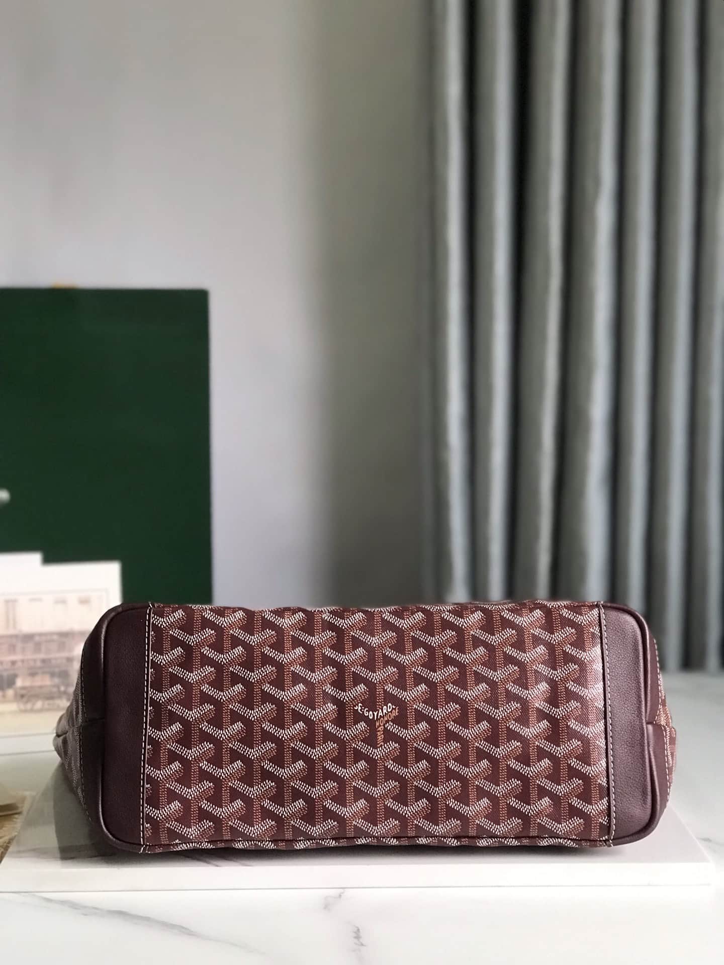 ARTOIS PM BAG Goyardine Canvas & Chevroches Calfskin Burgundy High