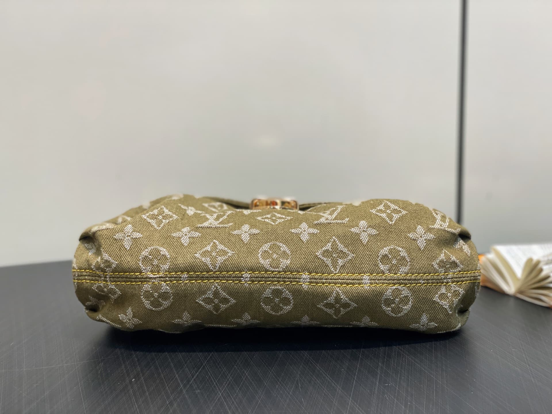 Louis Vuitton Monogram Khaki Denim Mini Pleaty Bag M95217 High