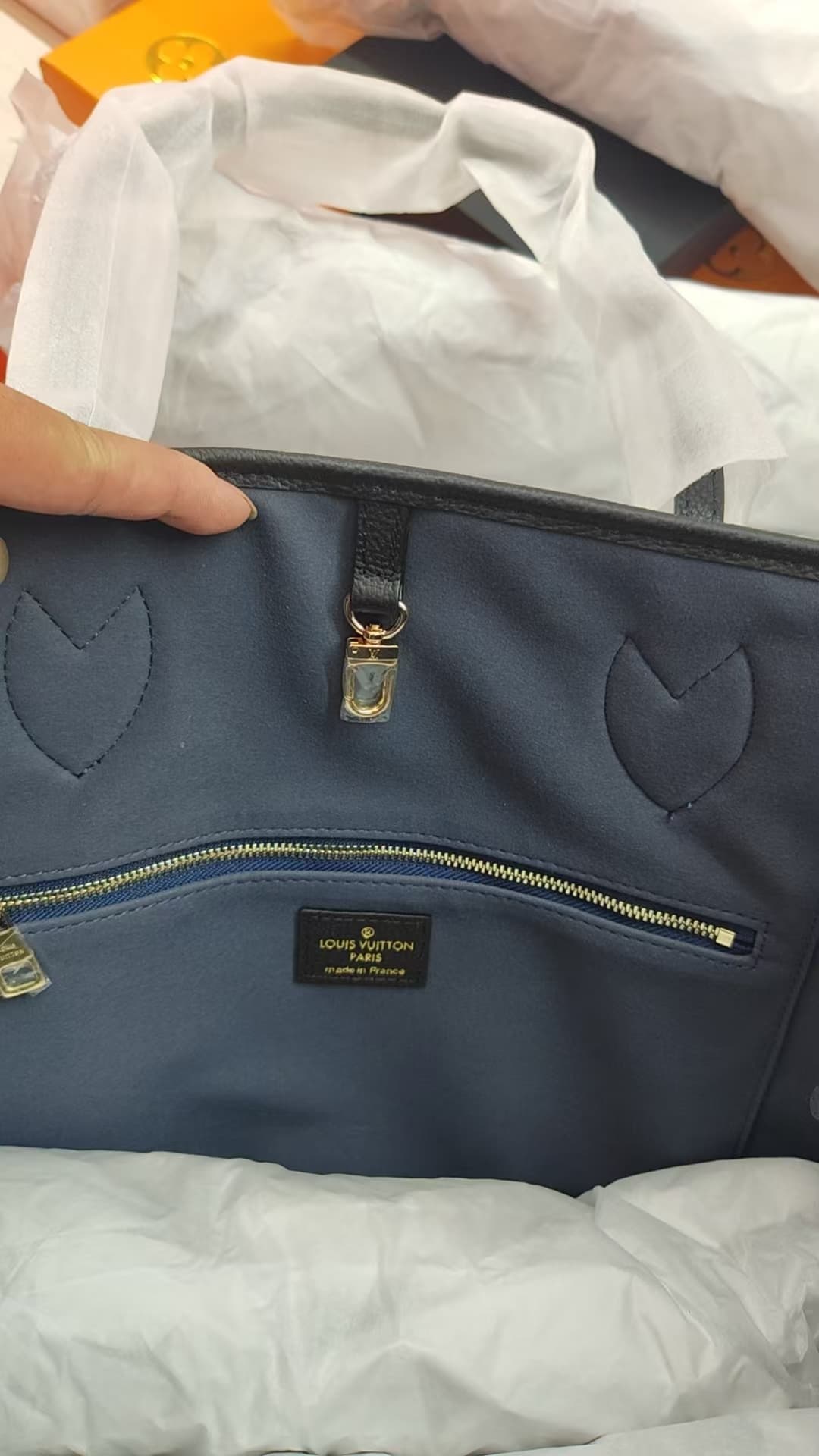 Louis Vuitton NEVERFULL MM Monogram Empreinte Black M45684 High