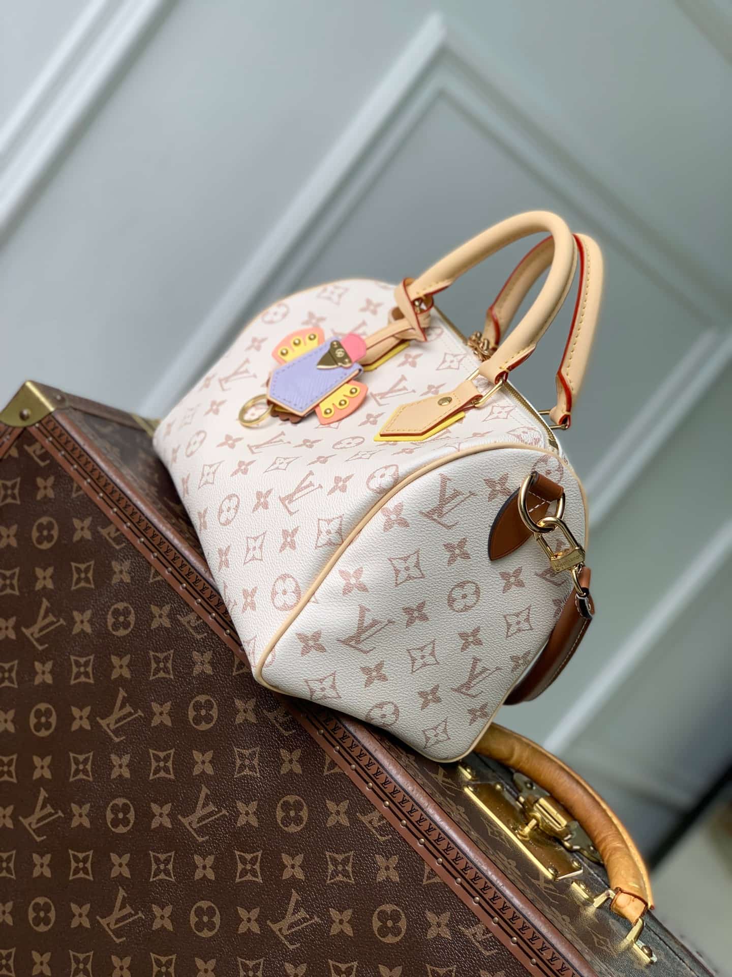 Louis Vuitton Speedy Bandoulière 25 Monogram Dune Coated canvas M2A038 High