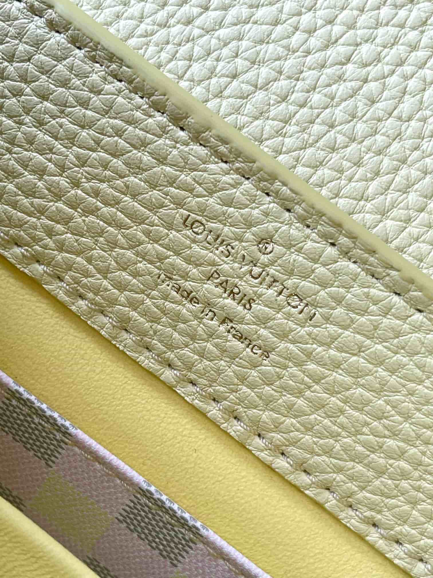 Louis Vuitton Capucines Mini Smooth calfskin and beads M24809 Yellow/Pink Top