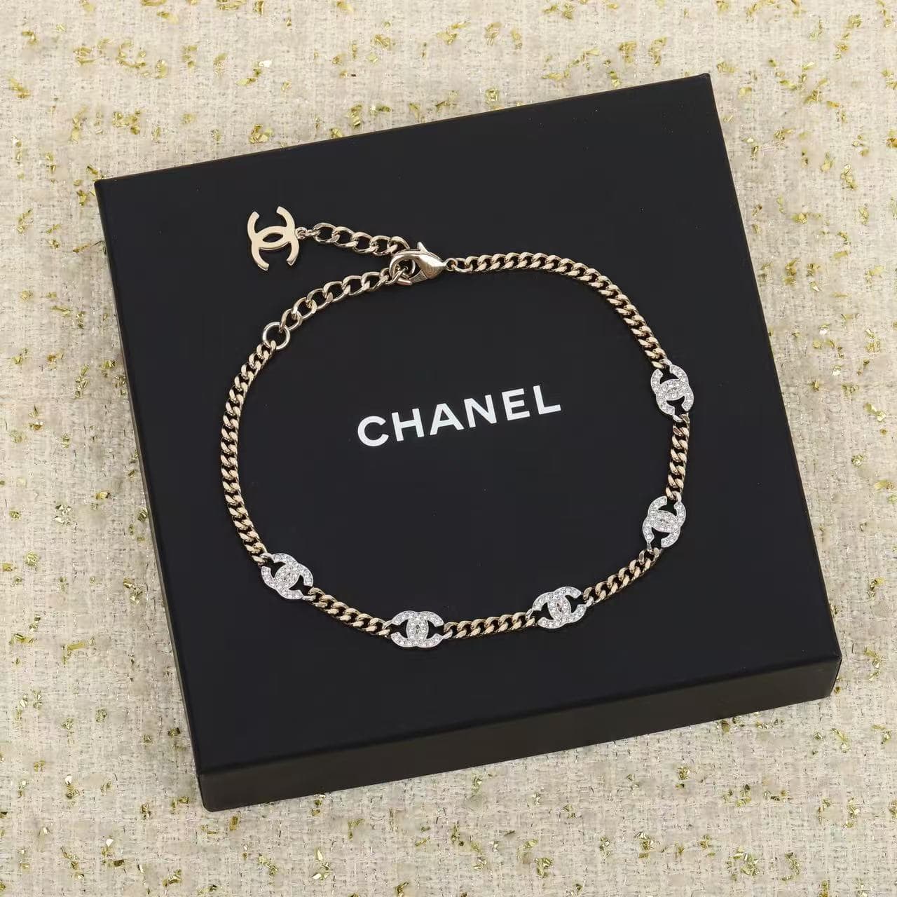 Chanel  Strass Choker Necklace High
