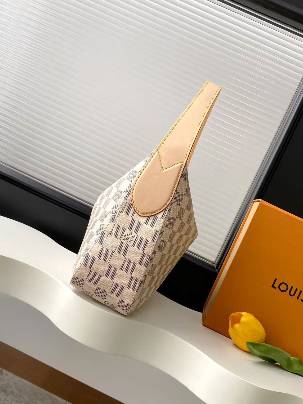 Louis Vuitton Slouchy PM Damier Azur Coated canvas N00116 High