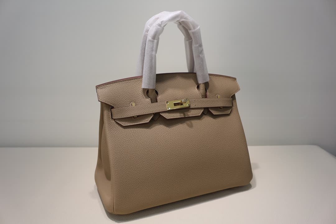 Hermes Birkin 25/30/35cm Bag Togo Leather In Trench WAX High