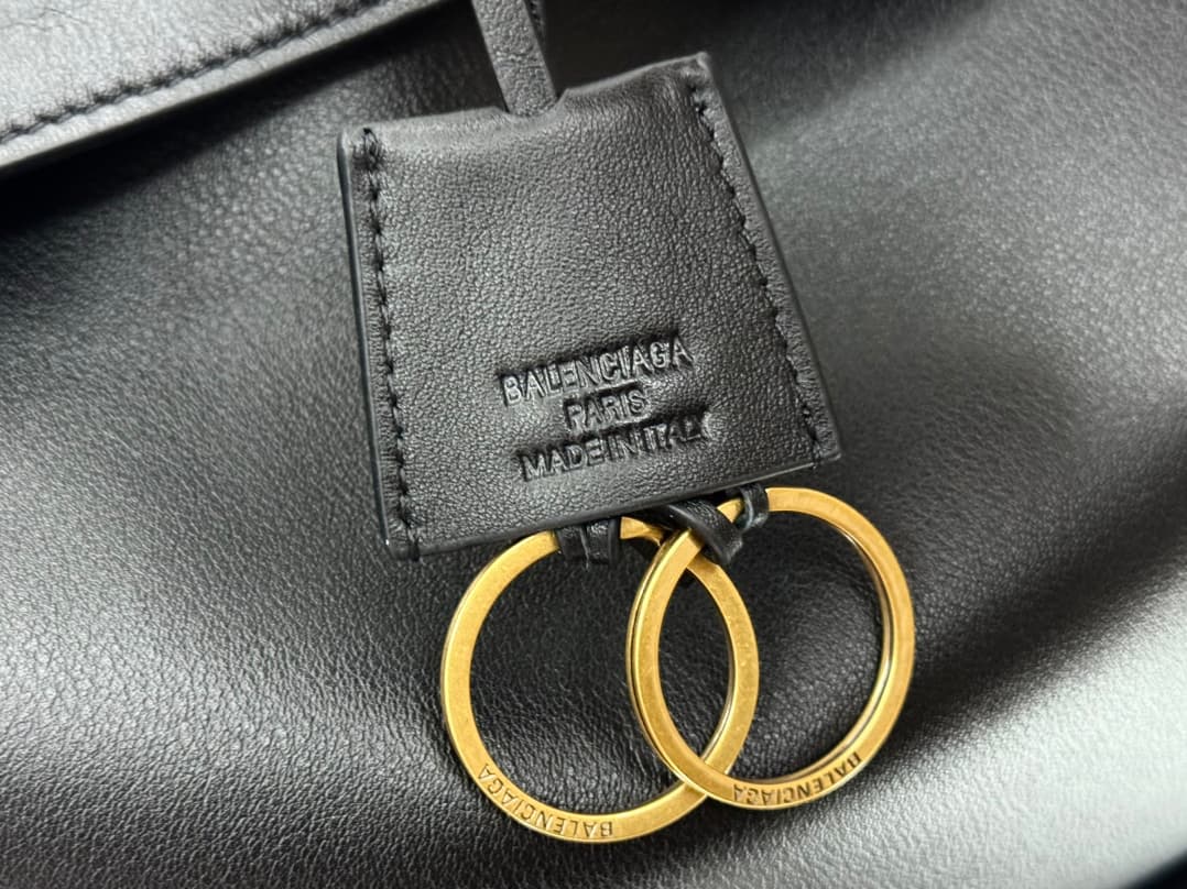 Balenciaga Rodeo Mini bag in black Smooth Calfskin Leather With Gold-Tone Metal TOP