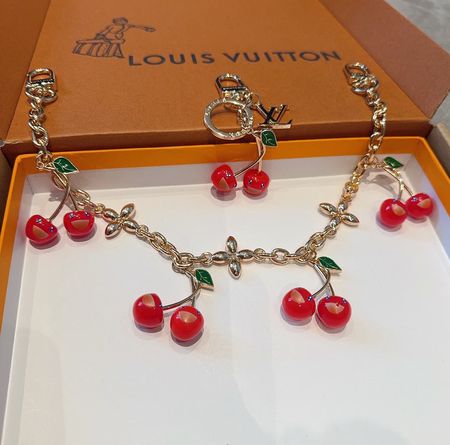 LV x Murakami Cerise Bag Charm