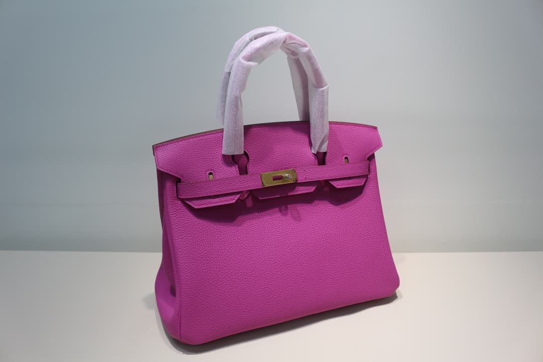 Hermes Birkin 25/30/35cm Bag Togo Leather In Magnolia WAX High