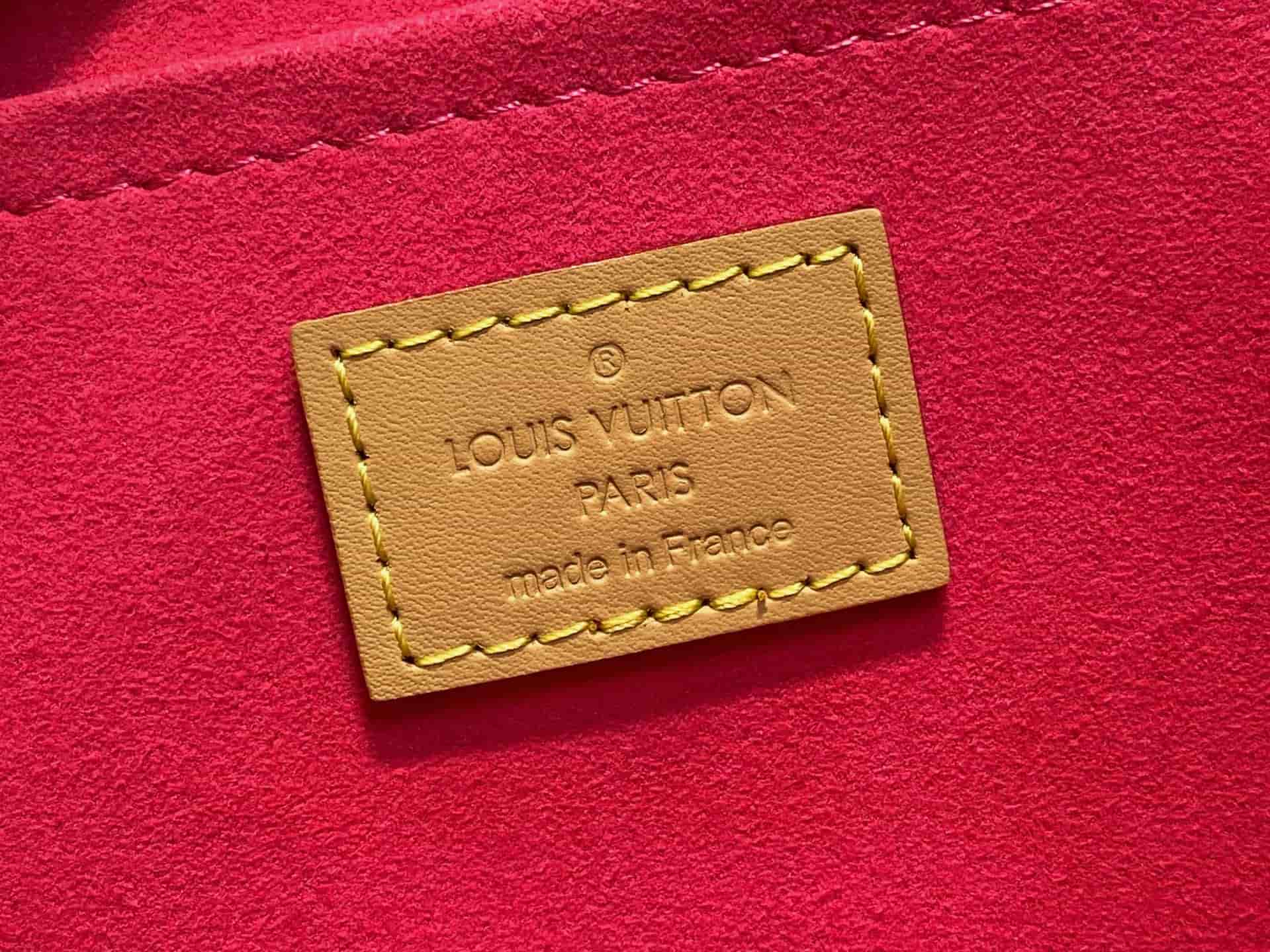 Louis Vuitton Monogram Fuchsia Denim Mini Pleaty Bag M95216 High