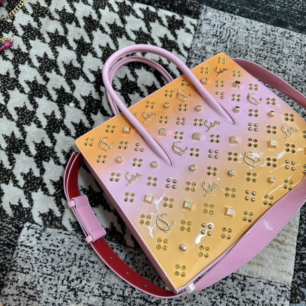 Christian Louboutin Paloma Medium Bag Calf Leather And Spikes High