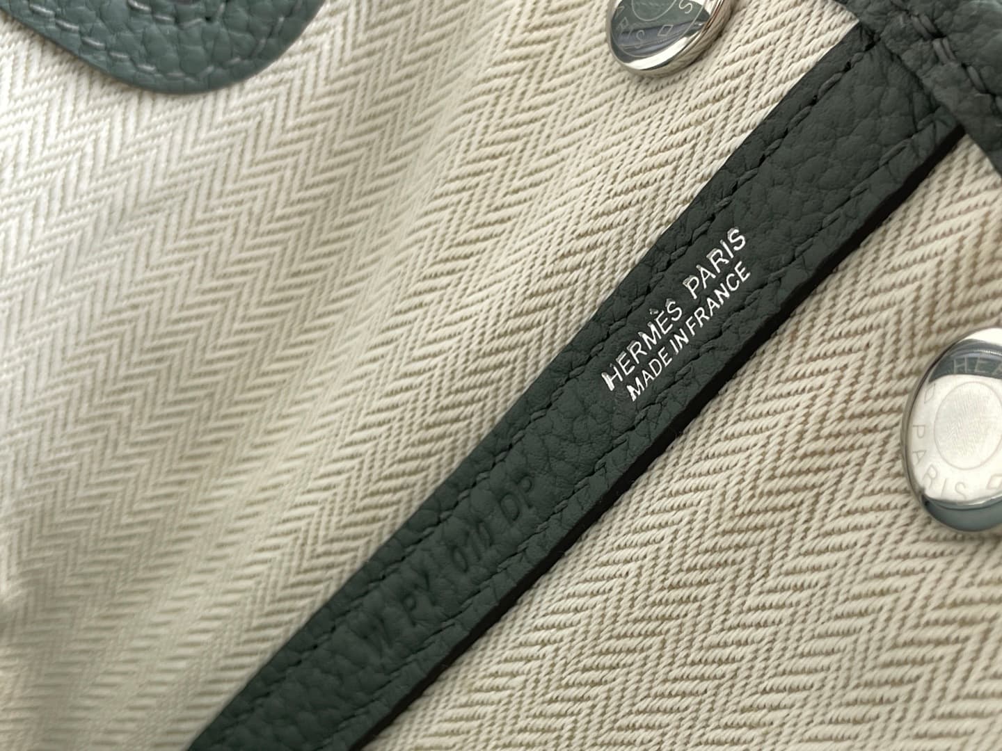 Hermes Garden Party 23 bag in Vert Amande Togo Leather WAX High
