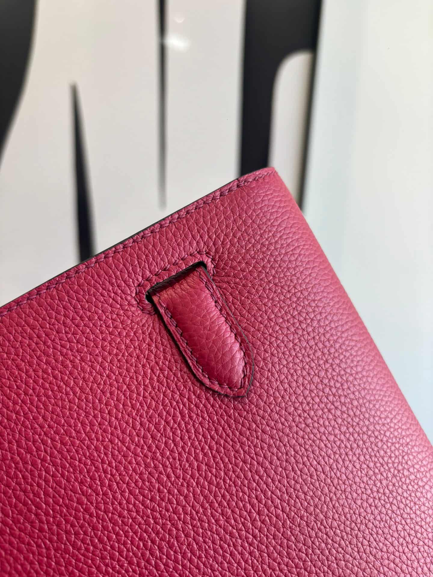 Hermes Kelly Depeches 25 Pouch Togo Leather WAX High