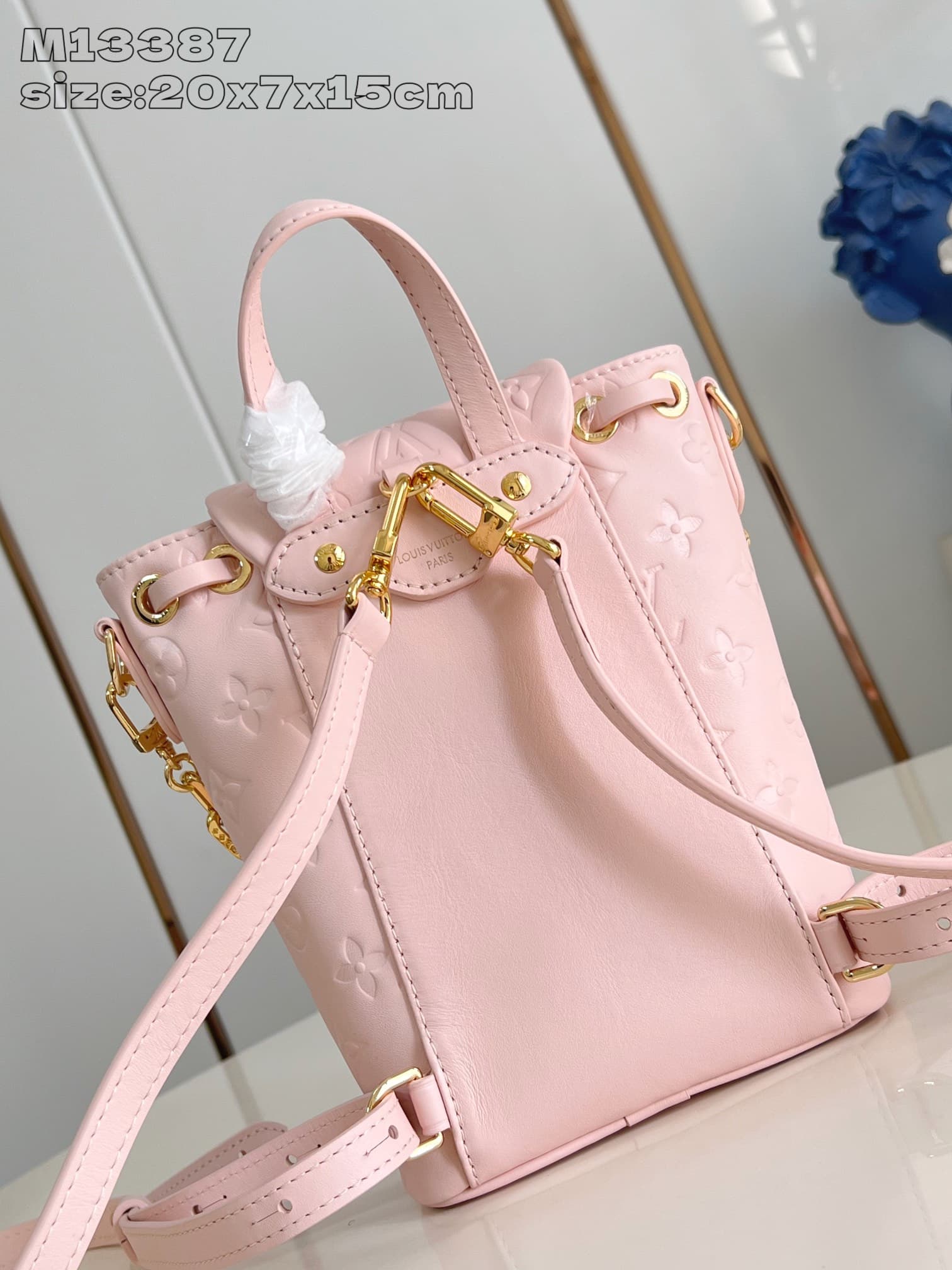 Louis Vuitton Coussin Backpack Mini Monogram embossed Lambskin M13387 High