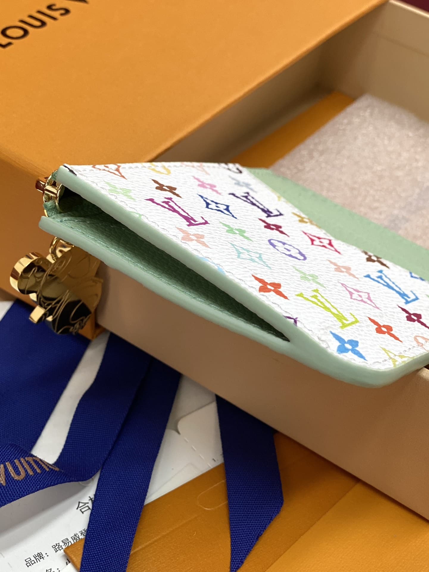 Louis Vuitton x Murakami Romy Card Holder Monogram Empreinte Leather M14171 High