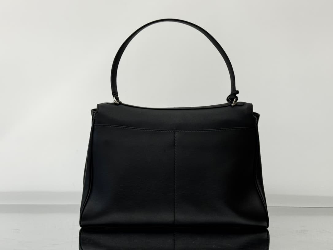Balenciaga Rodeo Large Bag in Black Leather With Silver-Tone Metal TOP