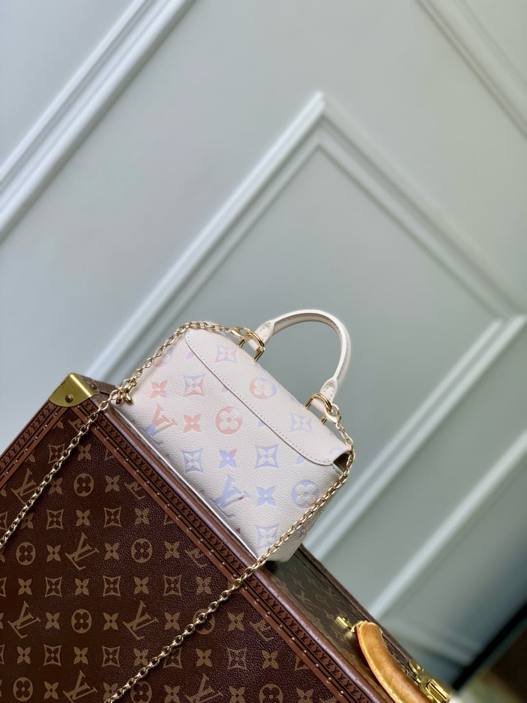 Louis Vuitton Nano Madeleine Embossed grained cowhide leather M25596 Dream Beige High