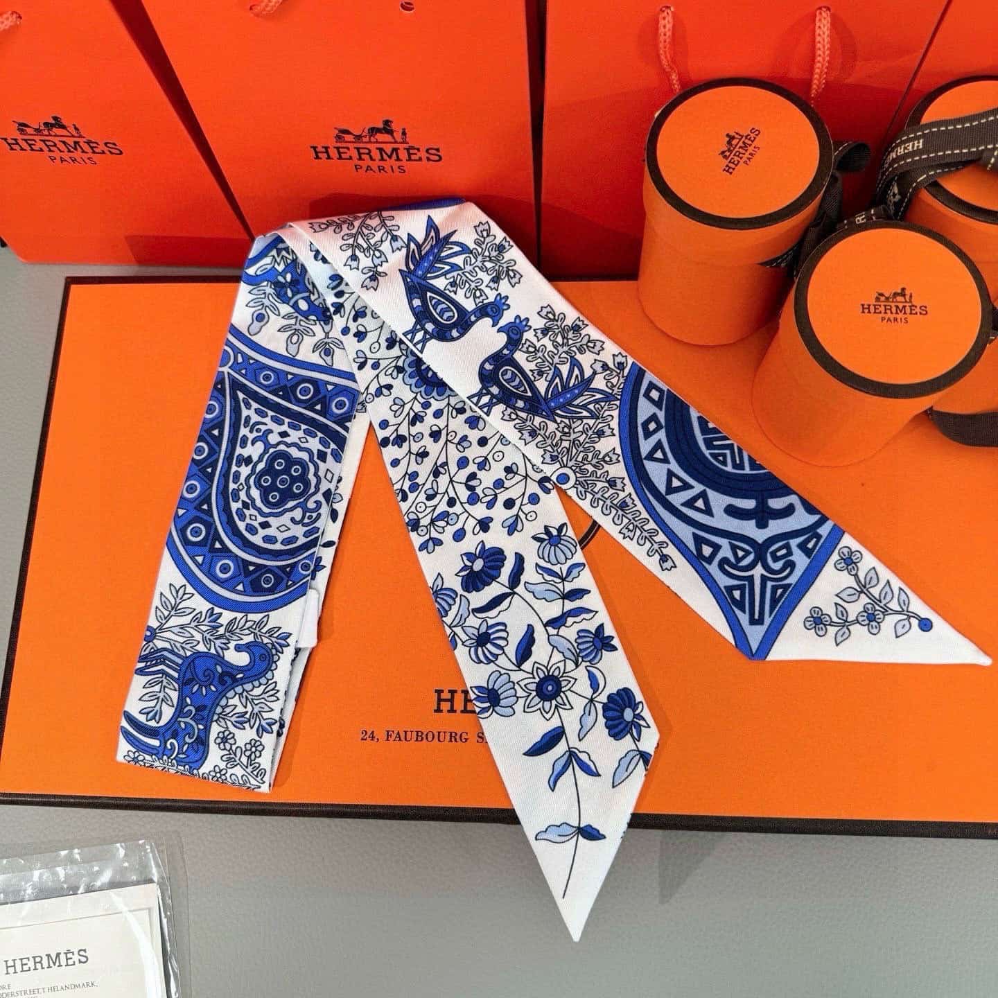 Hermes Silk Twilly scarf