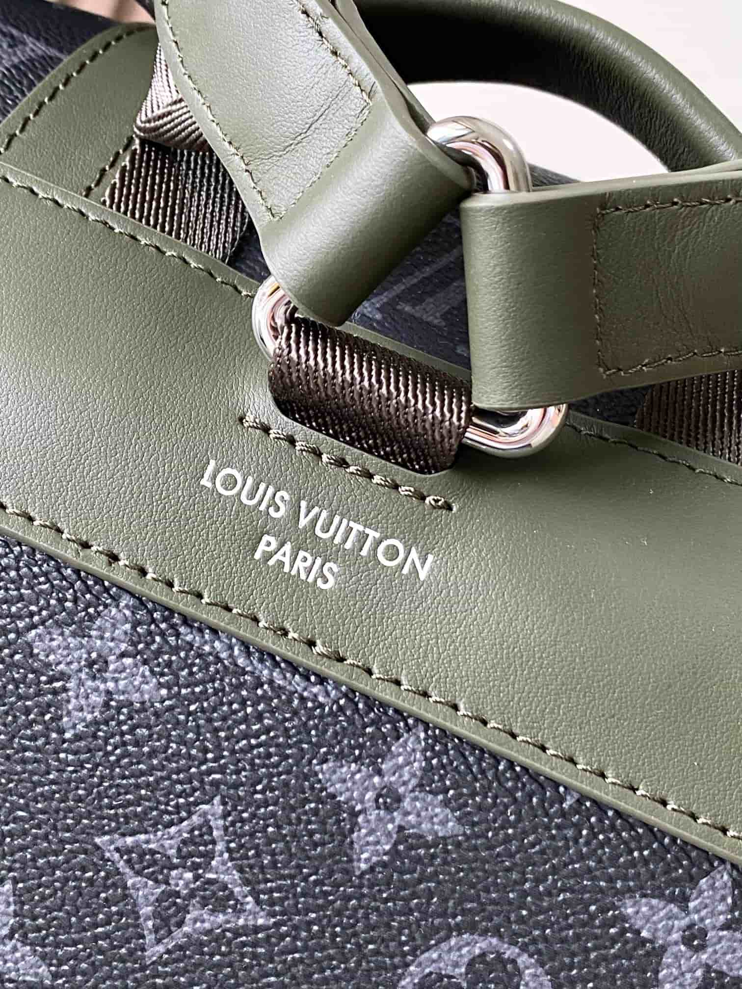 Louis Vuitton Christopher MM Khaki Green Monogram Eclipse coated canvas M28633 TOP
