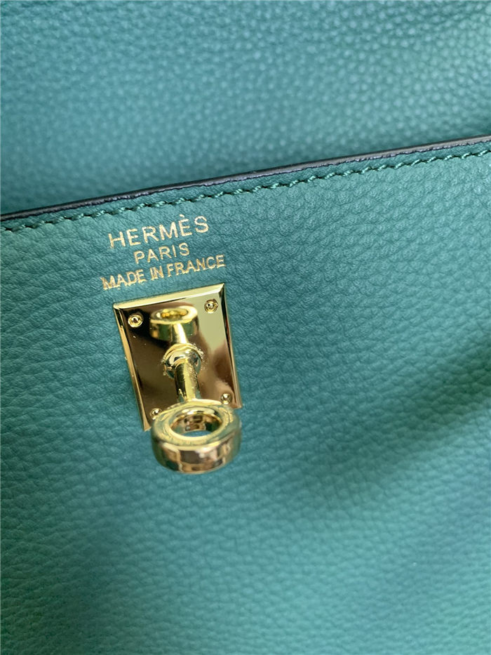 Hermes Kelly 25/28 Retourne Bag Calfskin In Bleu High